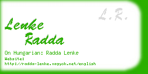 lenke radda business card